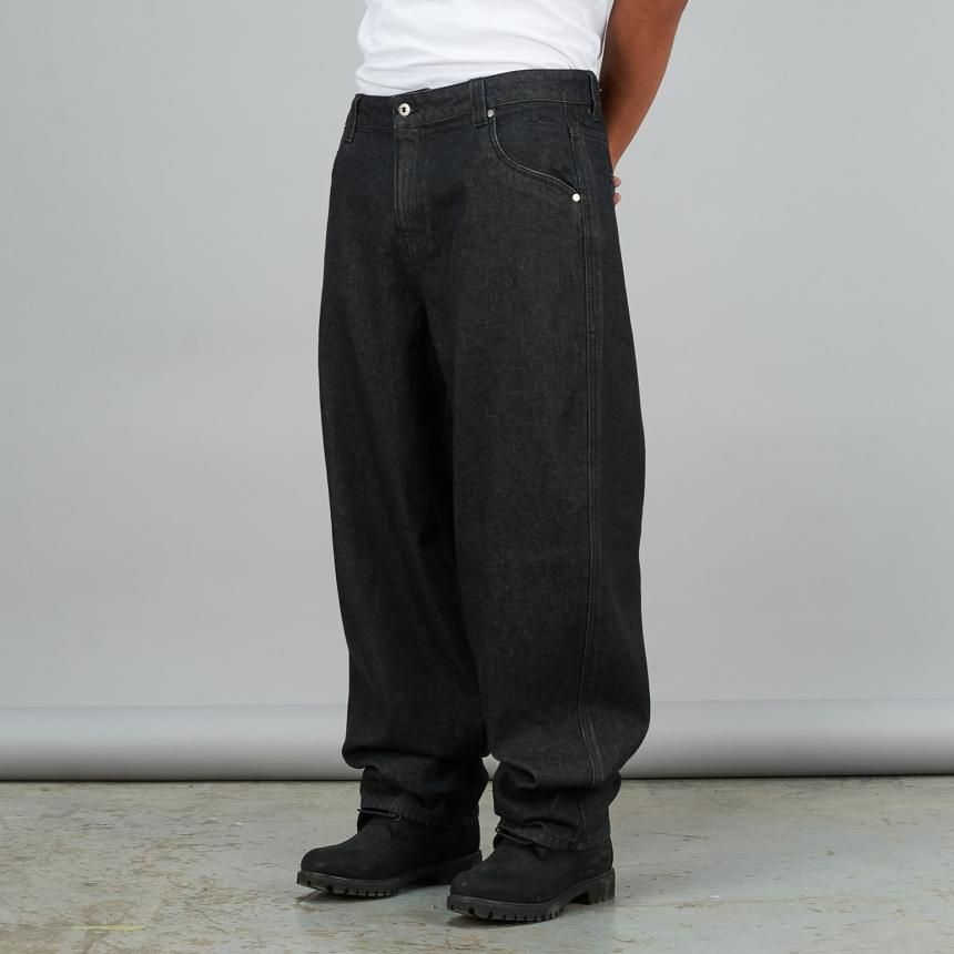 ブラックDime Baggy Denim Pants ダイム ライトブラックデニム