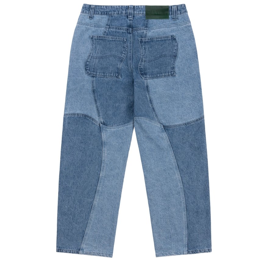 Dime BLOCKED RELAXED DENIM PANTS / BLUE WASHED (ダイム デニム ...
