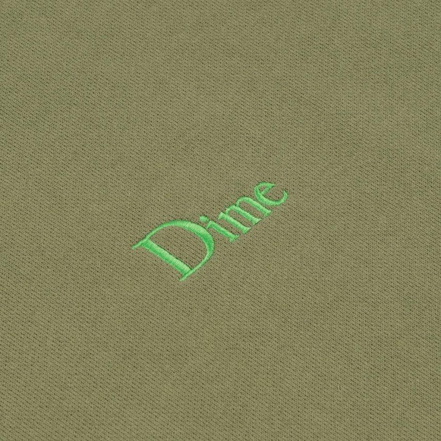 Dime Classic Small Logo Crewneck / ARMY GREEN (ダイム クルーネック / スウェット) -  HORRIBLE'S PROJECT｜HORRIBLE'S｜SAYHELLO | HELLRAZOR | Dime MTL | QUASI |  HOTEL BLUE | GX1000 | THEORIES | VANS SKATE 