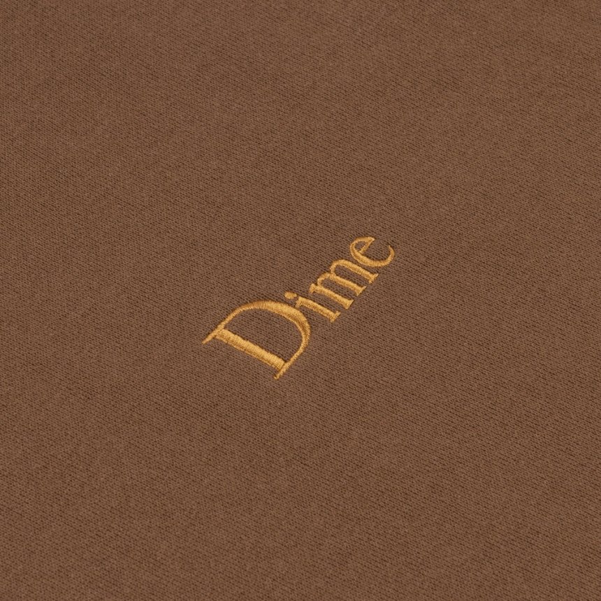 Dime Classic Small Logo Hoodie / BROWN (ダイム パーカー 