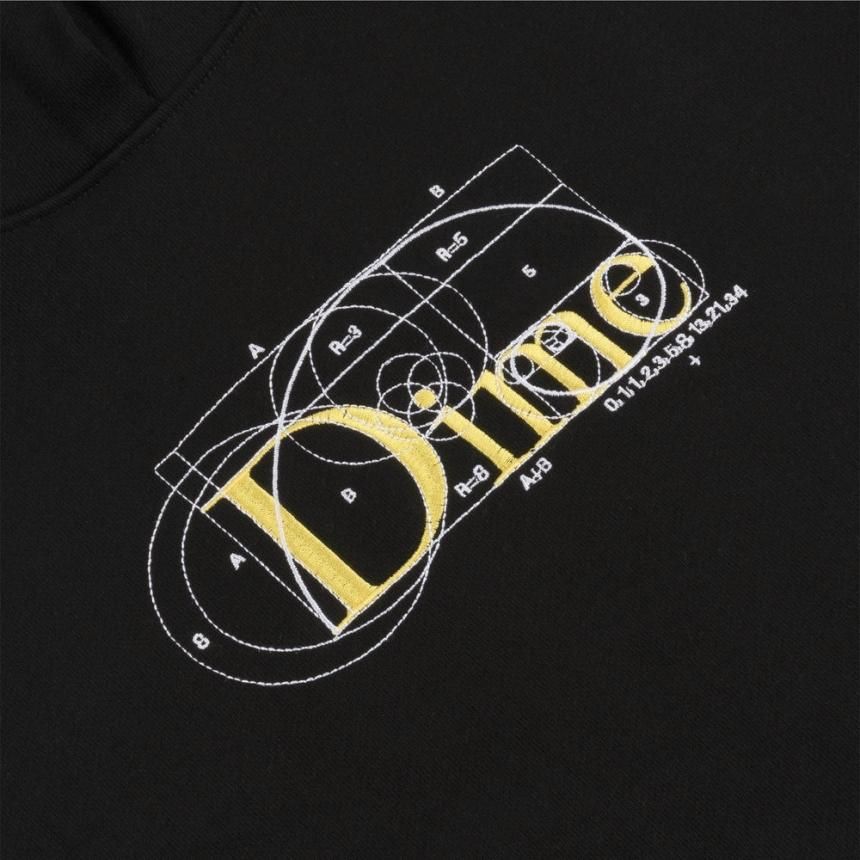 Dime CLASSIC RATIO Hoodie / BLACK (ダイム パーカー / スウェット