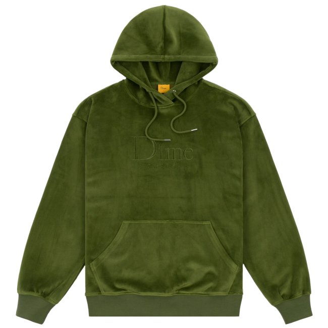 Dime CLASSIC VELOUR HOODIE / CEDAR GREEN (ダイム パーカー