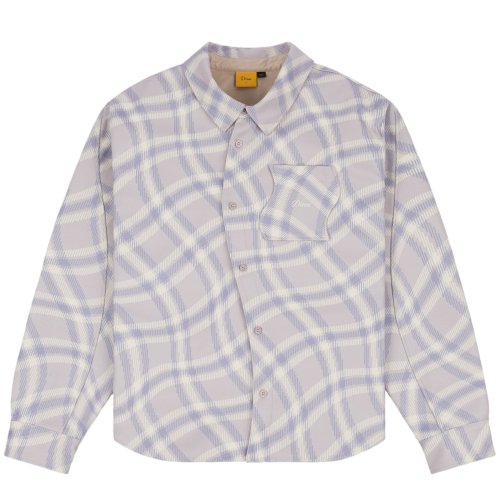 <img class='new_mark_img1' src='https://img.shop-pro.jp/img/new/icons5.gif' style='border:none;display:inline;margin:0px;padding:0px;width:auto;' />Dime PLAID FLEECE SHIRT / LILAC GRAY (ダイム フリースシャツ)