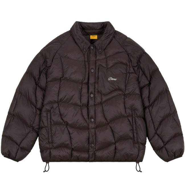 Dime MIDWEIGHT WAVE PUFFER JACKET / ESPRESSO (ダイム ダウン 