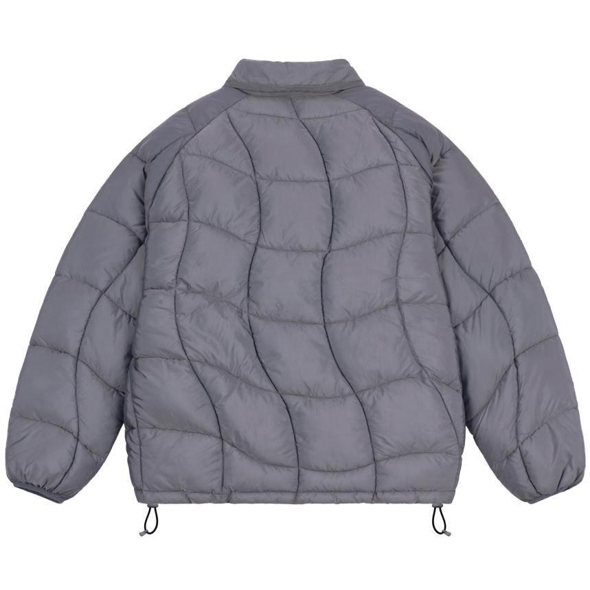 Dime MIDWEIGHT WAVE PUFFER JACKET / SILVER GRAY (ダイム ダウン