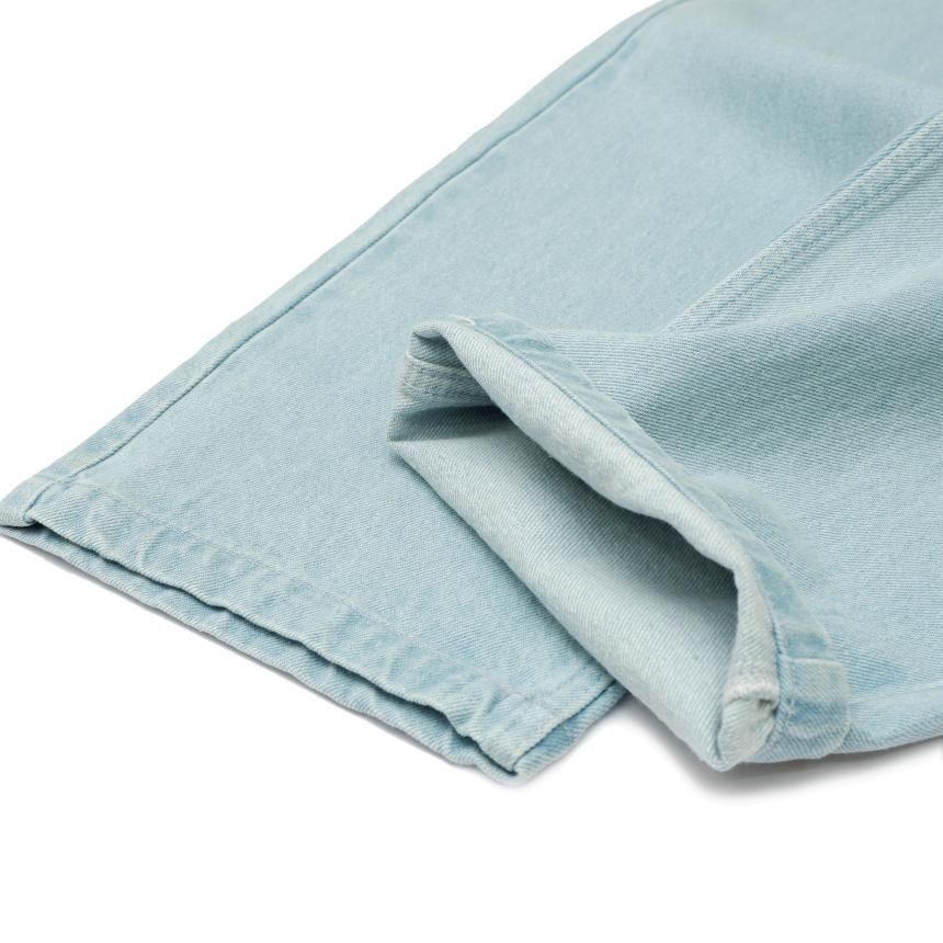 THEORIES BELVEDERE PLEATED DENIM TROUSERS PANTS / LIGHTWASH