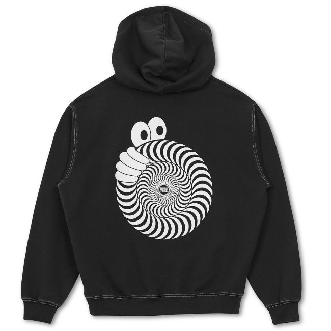 LRAB X SPITFIRE SWIRL HOODIE / WASHED BLACK (ラストリゾート