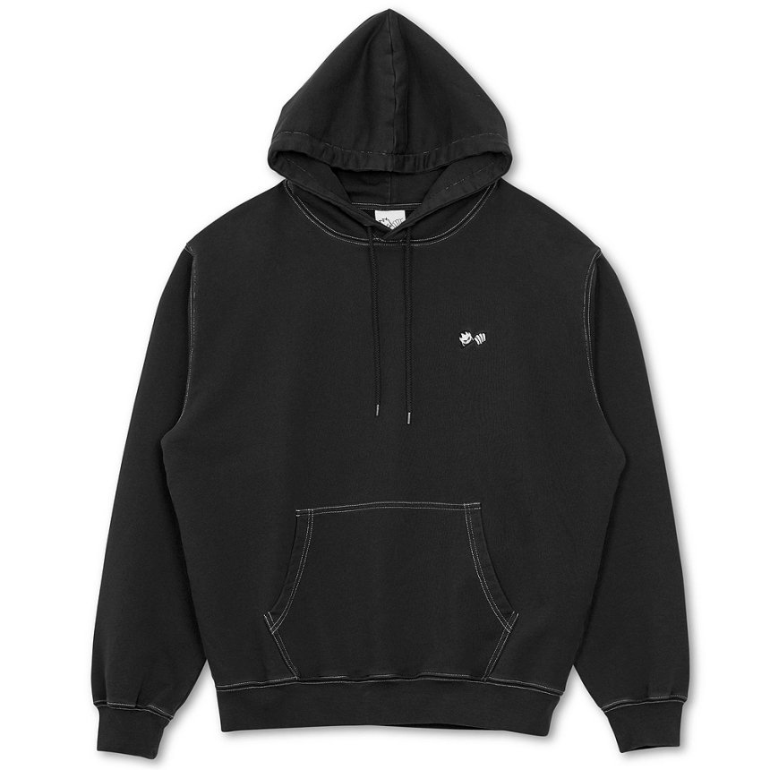 LRAB X SPITFIRE SWIRL HOODIE / WASHED BLACK (ラスト