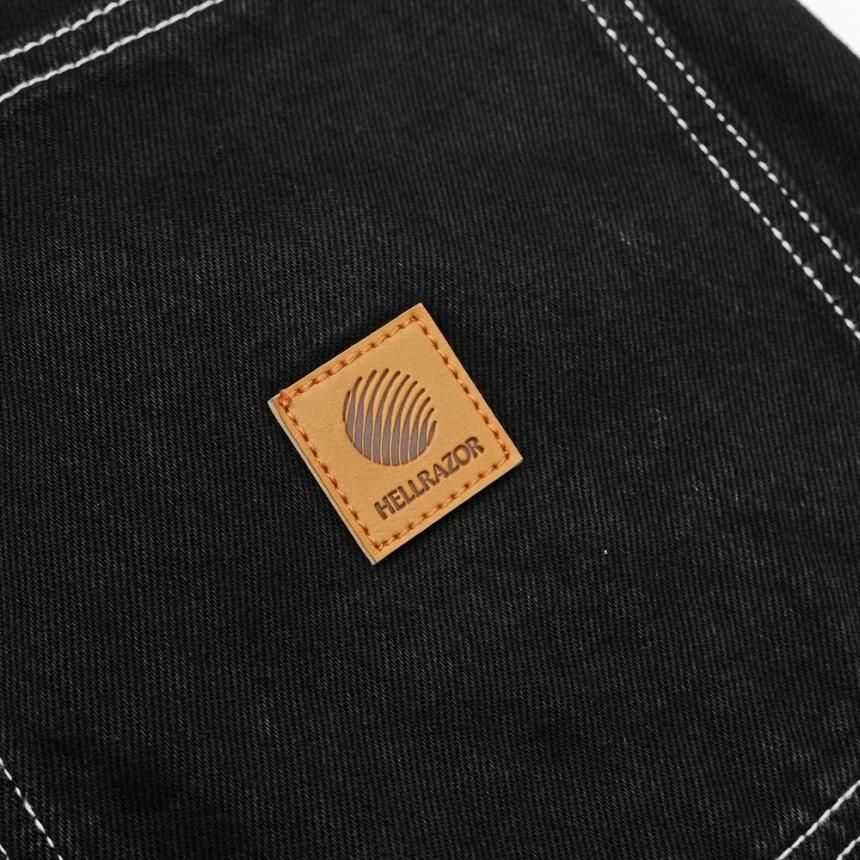 HELLRAZOR BAGGIE COLOR DENIM PANTS / BLACK (ヘルレイザー