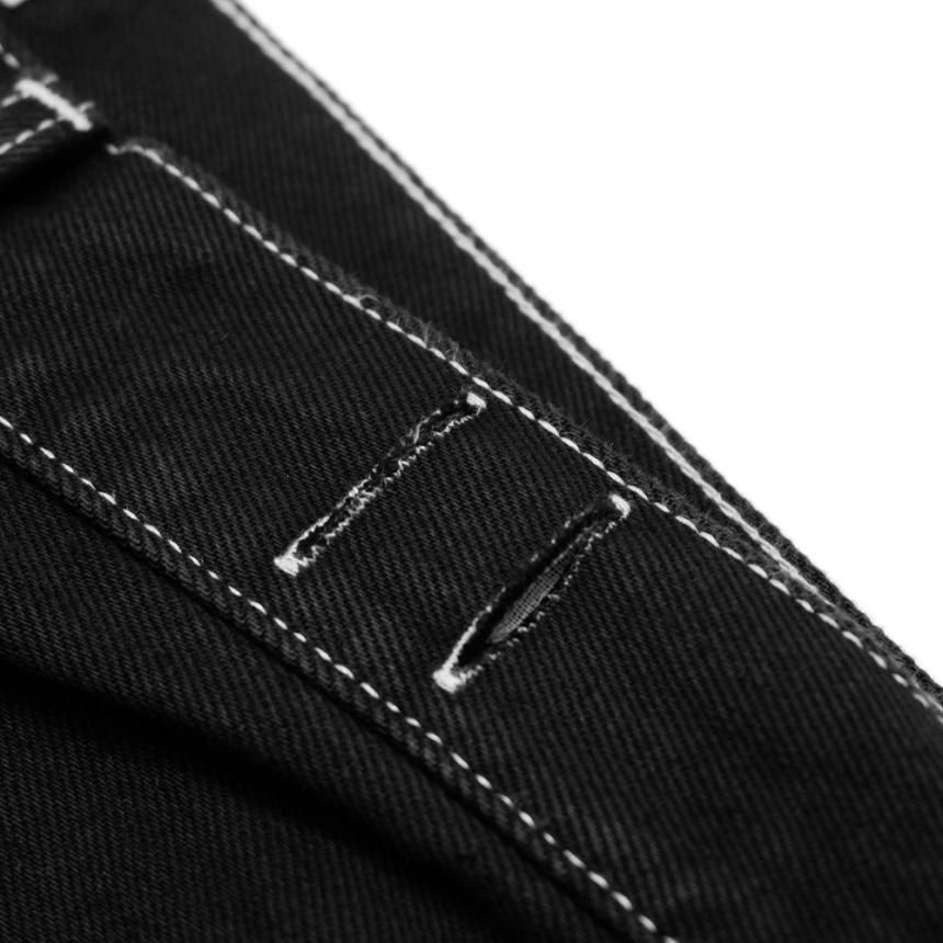 HELLRAZOR BAGGIE COLOR DENIM PANTS / BLACK (ヘルレイザー
