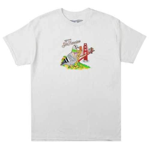 <img class='new_mark_img1' src='https://img.shop-pro.jp/img/new/icons5.gif' style='border:none;display:inline;margin:0px;padding:0px;width:auto;' />ANTIHERO POROUS WALKER PIGEON VISION T-SHIRT / WHITE (ҡ/ T)