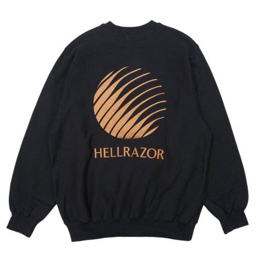<img class='new_mark_img1' src='https://img.shop-pro.jp/img/new/icons5.gif' style='border:none;display:inline;margin:0px;padding:0px;width:auto;' />HELLRAZOR EMB CREWNECK / BLACK (ヘルレイザー クルーネックスウェット)