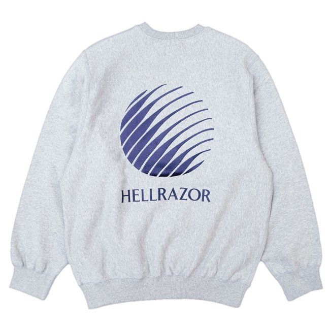 HELLRAZOR EMB CREWNECK / HEATHER GREY (ヘルレイザー クルーネックスウェット)