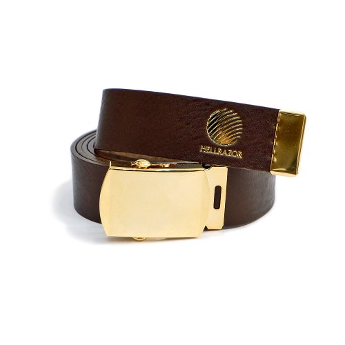 <img class='new_mark_img1' src='https://img.shop-pro.jp/img/new/icons5.gif' style='border:none;display:inline;margin:0px;padding:0px;width:auto;' />HELLRAZOR LOGO LEATHER BELT with BOX / BROWN(ヘルレイザー ベルト）