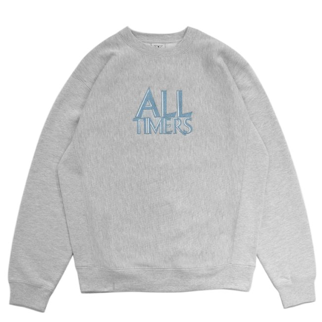 ALLTIMERS TAVERNA EMBROIDERED CREW / HEATHER GREY (オールタイマーズ  クルーネック/スウェット/パーカー)