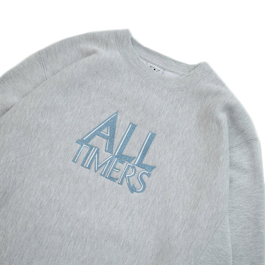 ALLTIMERS TAVERNA EMBROIDERED CREW / HEATHER GREY (オールタイマーズ  クルーネック/スウェット/パーカー)