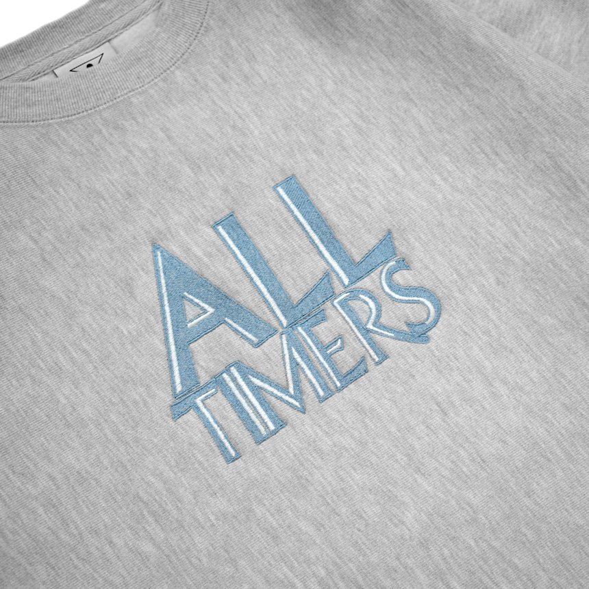 ALLTIMERS TAVERNA EMBROIDERED CREW / HEATHER GREY (オールタイマーズ  クルーネック/スウェット/パーカー)