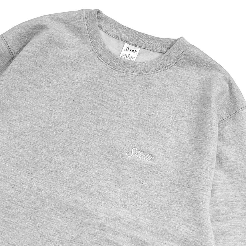Enitire Studio ダークグレー S クロップドスウェット ハーフジップアップクロップドスウェット / Half Zip-up Cropped