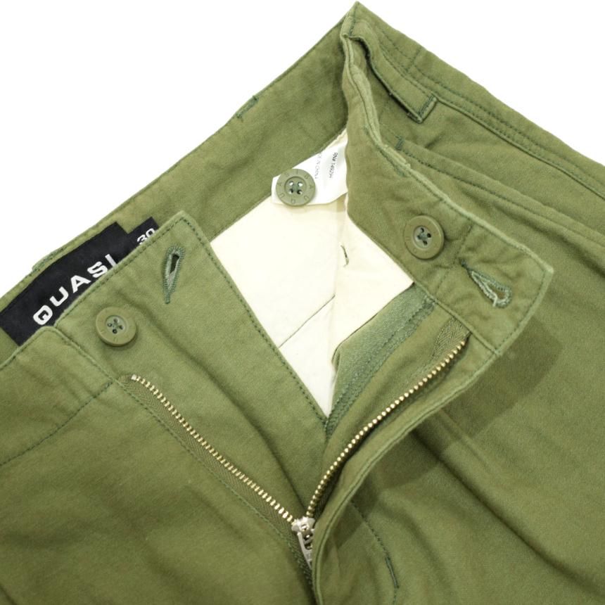 QUASI WARREN TROUSER PANT / ARMY GREEN (クアジ トラウザー
