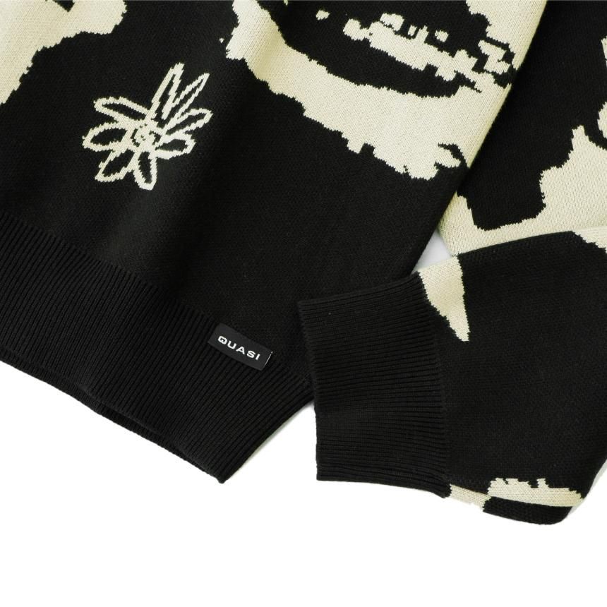 QUASI STONEAGE SWEATER / BLACK (クアジ ニットセーター