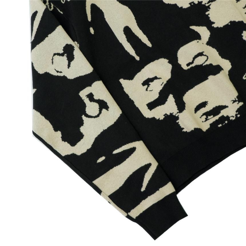QUASI STONEAGE SWEATER / BLACK (クアジ ニットセーター
