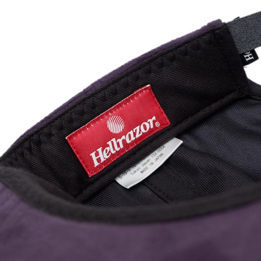 HELLRAZOR SCRIPT SUEDE 5PANEL CAP / PURPLE (ヘルレイザー 5