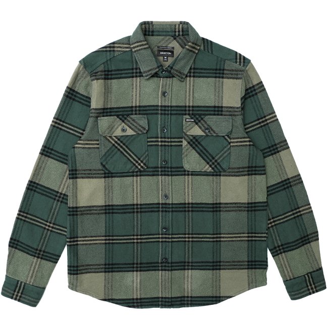 BRIXTON BOWERY HEAVY WEIGHT L/S FLANNEL SHIRT / PINE NEEDLE/OLIVE SURPLUS (ブリクストン  長袖ネルシャツ) - HORRIBLE'S PROJECT｜HORRIBLE'S｜SAYHELLO | HELLRAZOR | Dime MTL |  QUASI | HOTEL BLUE | GX1000 | THEORIES | VANS
