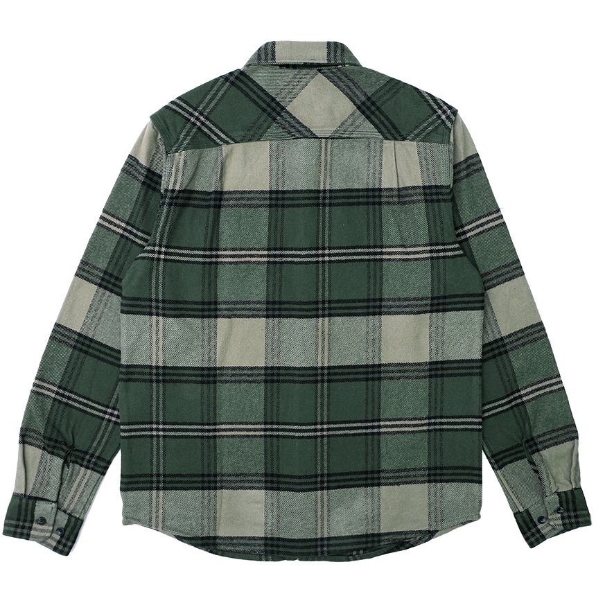 BRIXTON BOWERY HEAVY WEIGHT L/S FLANNEL SHIRT / PINE NEEDLE/OLIVE SURPLUS  (ブリクストン 長袖ネルシャツ)