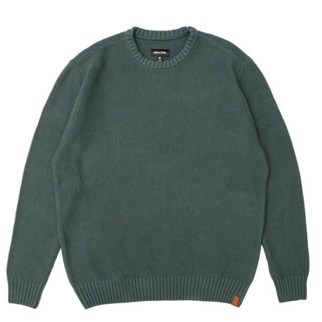 BRIXTON JACQUES WAFFLE KNIT SWEATER / PINE NEEDLE (ブリクストン コットンセーター) -  HORRIBLE'S PROJECT｜HORRIBLE'S｜SAYHELLO | HELLRAZOR | Dime MTL | QUASI |  HOTEL 