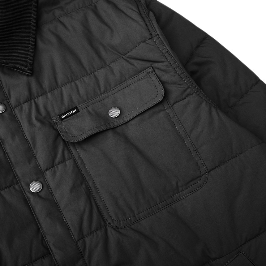 BRIXTON CASS JACKET / BLACK (ブリクストン キルティングジャケット