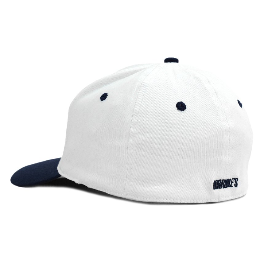 HORRIBLE'S LE'S FITTED 2TONE 6PANEL CAP / WHITE/NAVY (ホリブルズ 6パネルキャップ)