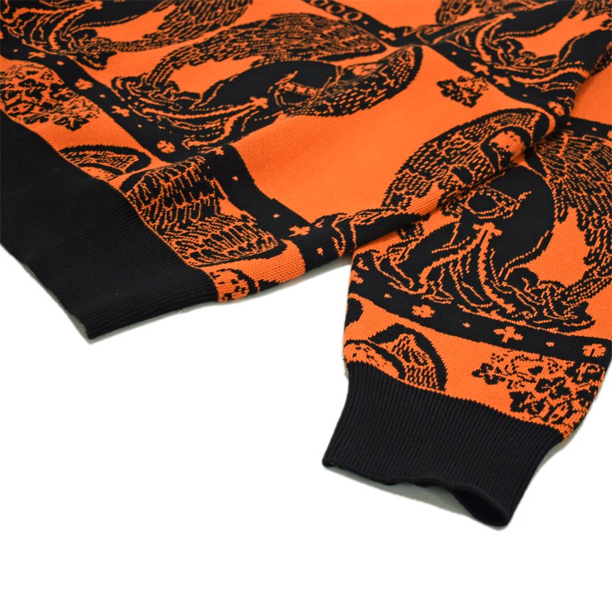 GX1000 JACQUARD CREWNECK / ORANGE (ジーエックスセン カーディガン/ニット) - HORRIBLE'S  PROJECT｜HORRIBLE'S｜SAYHELLO | HELLRAZOR | Dime MTL | QUASI | HOTEL BLUE |  GX1000 | THEORIES | VANS SKATE | 正規取扱い販売店 | 通販 全国一律送料648円 