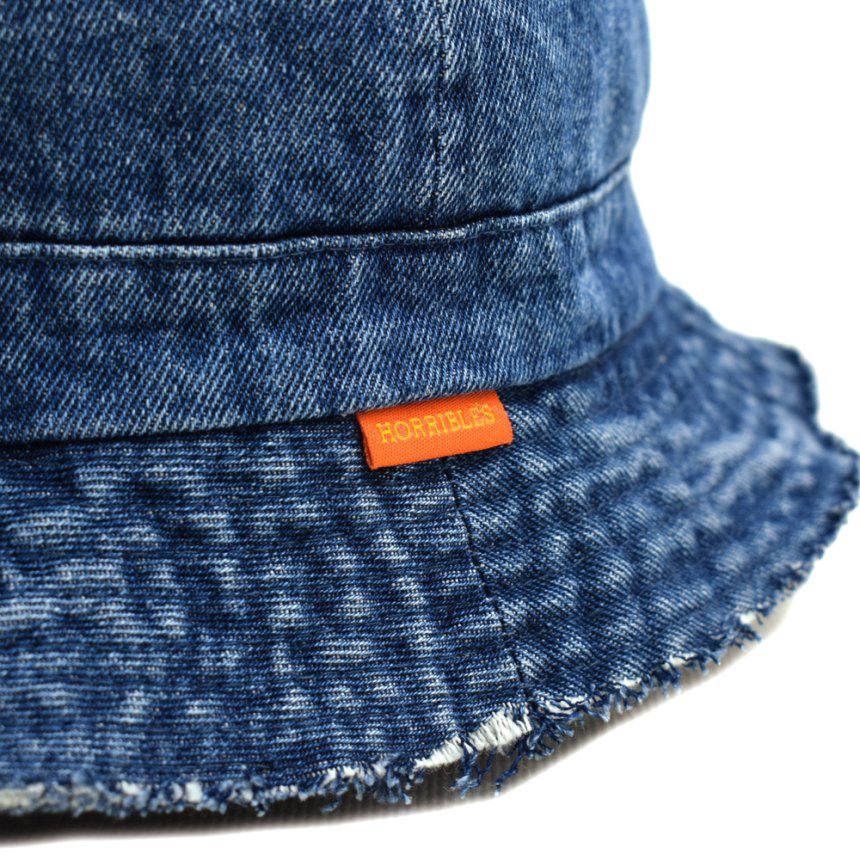 HORRIBLE'S CRUSHED DENIM BALL HAT / INDIGO DENIM (ホリブルズ バケットハット)