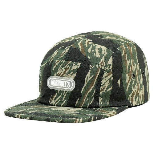 <img class='new_mark_img1' src='https://img.shop-pro.jp/img/new/icons5.gif' style='border:none;display:inline;margin:0px;padding:0px;width:auto;' />HORRIBLE'S RUBBER PATCH 5PANEL CAMP CAP / TIGER CAMO (ۥ֥륺 ץå)
