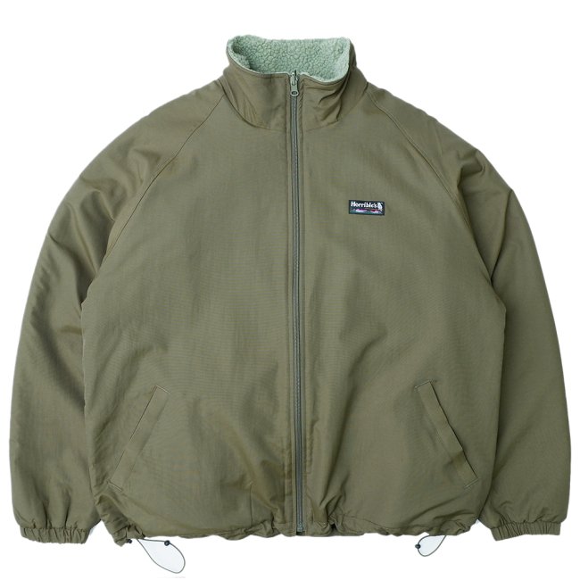 HORRIBLE'S NOME REVERSIBLE NYLON BOA FLEECE JACKET / OLIVE (ホリブルズ  フリースジャケット) - HORRIBLE'S PROJECT｜HORRIBLE'S｜SAYHELLO | HELLRAZOR | Dime MTL  | QUASI |