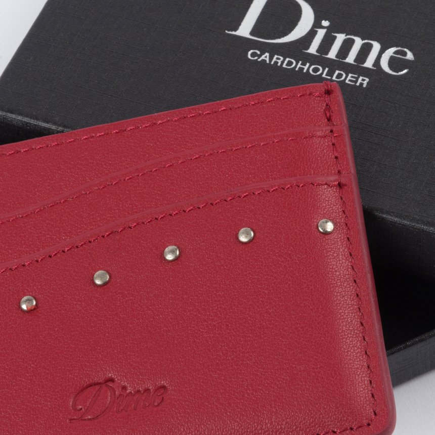 Dime STUDDED CARDHOLDER / RED (ダイム カードケース) - HORRIBLE'S  PROJECT｜HORRIBLE'S｜SAYHELLO | HELLRAZOR | Dime MTL | QUASI | HOTEL BLUE |  GX1000 | THEORIES |