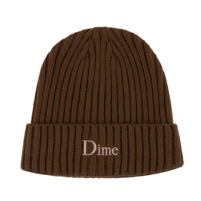Dime CLASSIC FOLD BEANIE / BROWN (ダイム ニットキャップ 