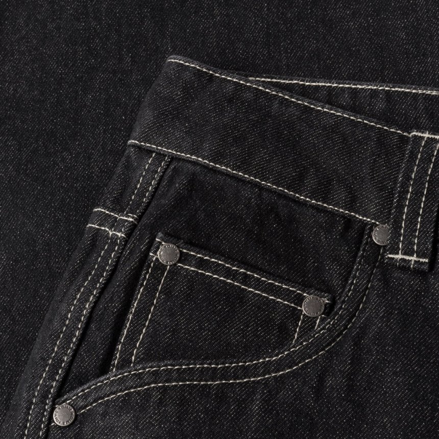 Dime CLASSIC RELAXED DENIM PANTS / BLACK WASHED (ダイム
