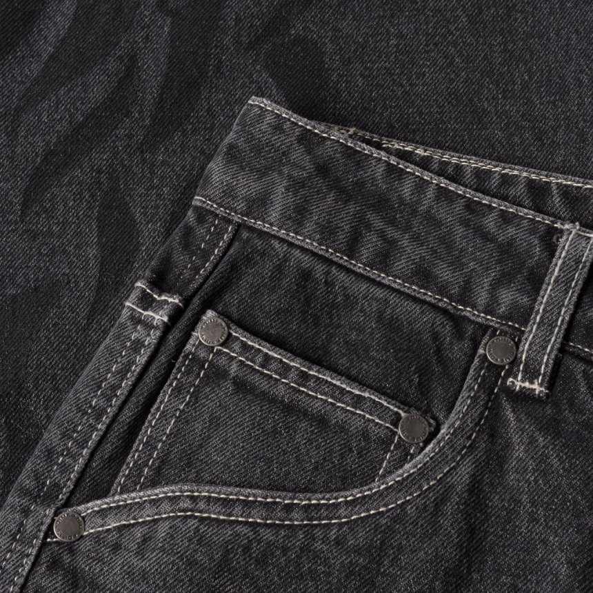 Dime FLAMEPUZZ RELAXED DENIM PANTS / BLACK WASHED (ダイム デニムパンツ) - HORRIBLE'S  PROJECT｜HORRIBLE'S｜SAYHELLO | HELLRAZOR | Dime MTL | QUASI | HOTEL BLUE |  ...