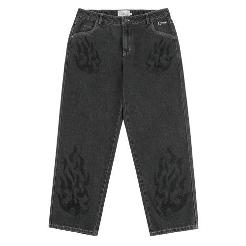 <img class='new_mark_img1' src='https://img.shop-pro.jp/img/new/icons5.gif' style='border:none;display:inline;margin:0px;padding:0px;width:auto;' />Dime FLAMEPUZZ RELAXED DENIM PANTS / BLACK WASHED ( ǥ˥ѥ)