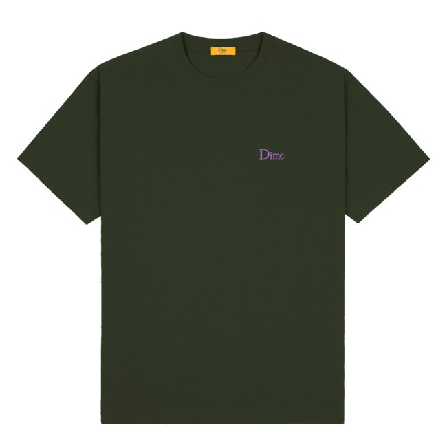 Dime Classic Small Logo T-Shirt / FOREST GREEN (ダイム Tシャツ 