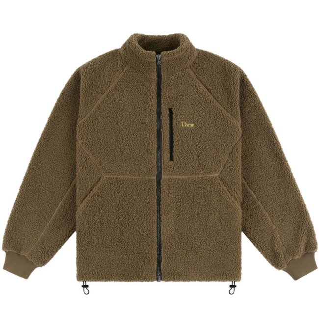 Dime POLAR FLEECE SHERPA ZIP / MILITARY BROWN (ダイム フリース ...