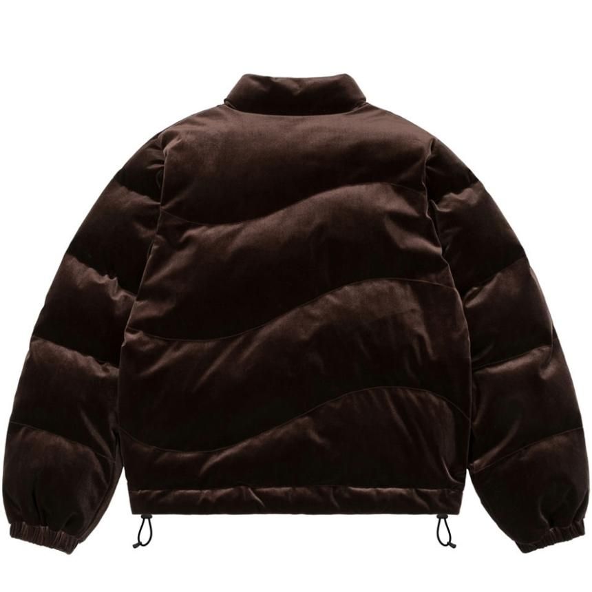 Lサイズ Dime VELVET QUILTED PUFFER ダウン ベージュ肩幅約51cm