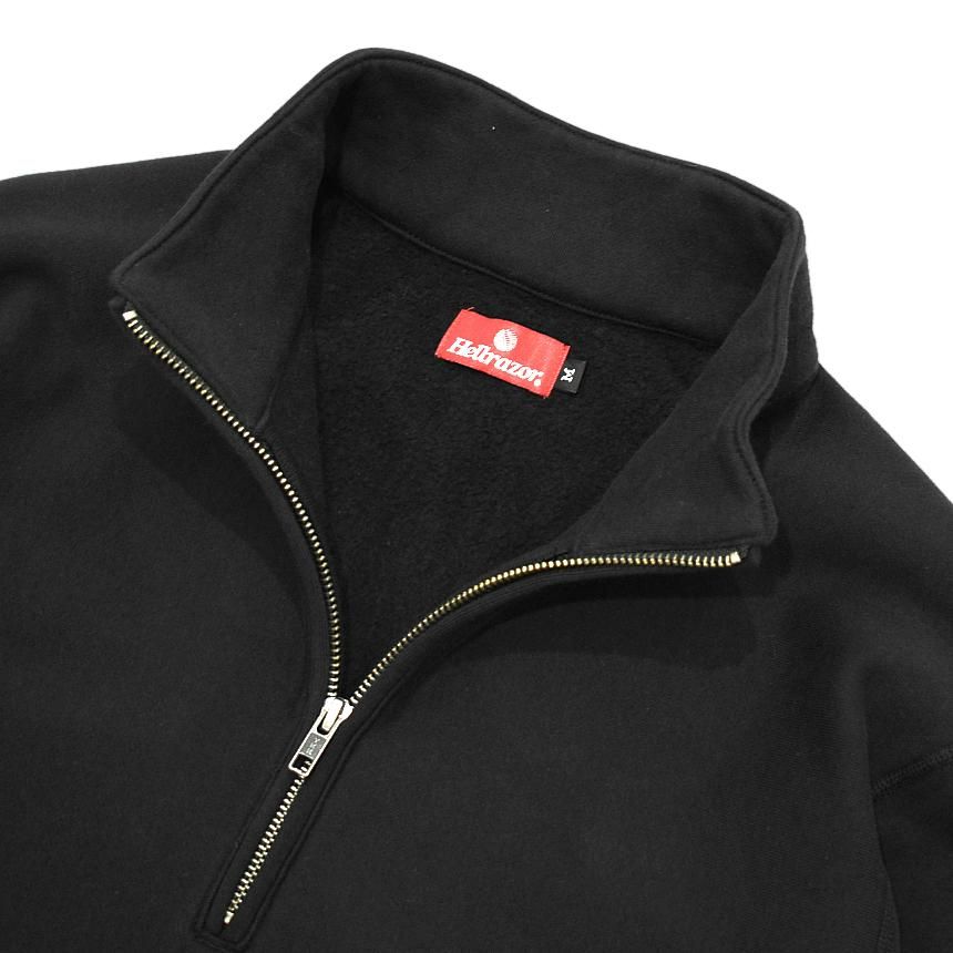 HELLRAZOR TRADEMARK HALF ZIP PULLOVER / BLACK (ヘルレイザー ハーフ