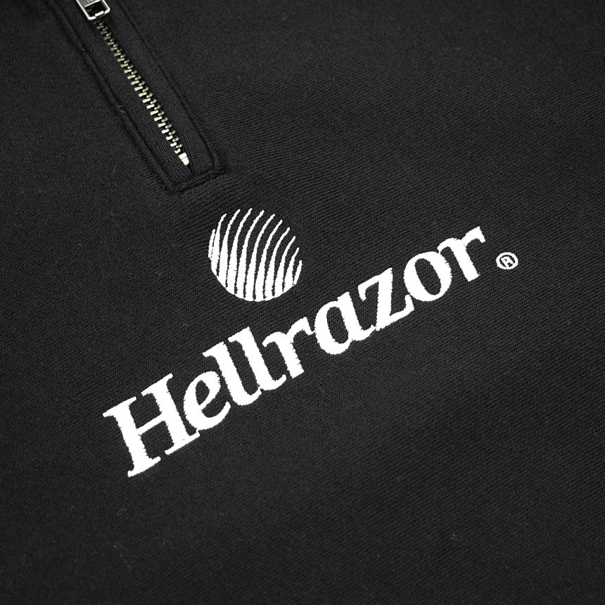 HELLRAZOR TRADEMARK HALF ZIP PULLOVER / BLACK (ヘルレイザー ハーフ