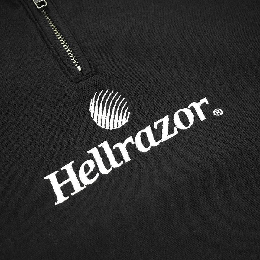 HELLRAZOR TRADEMARK HALF ZIP PULLOVER / BLACK (ヘルレイザー ハーフ 