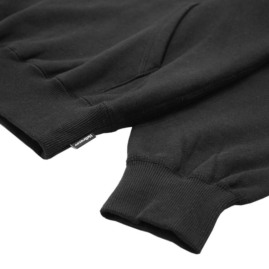 HELLRAZOR LOGO EMB FULL ZIP HOODIE / BLACK/GREY (ヘル