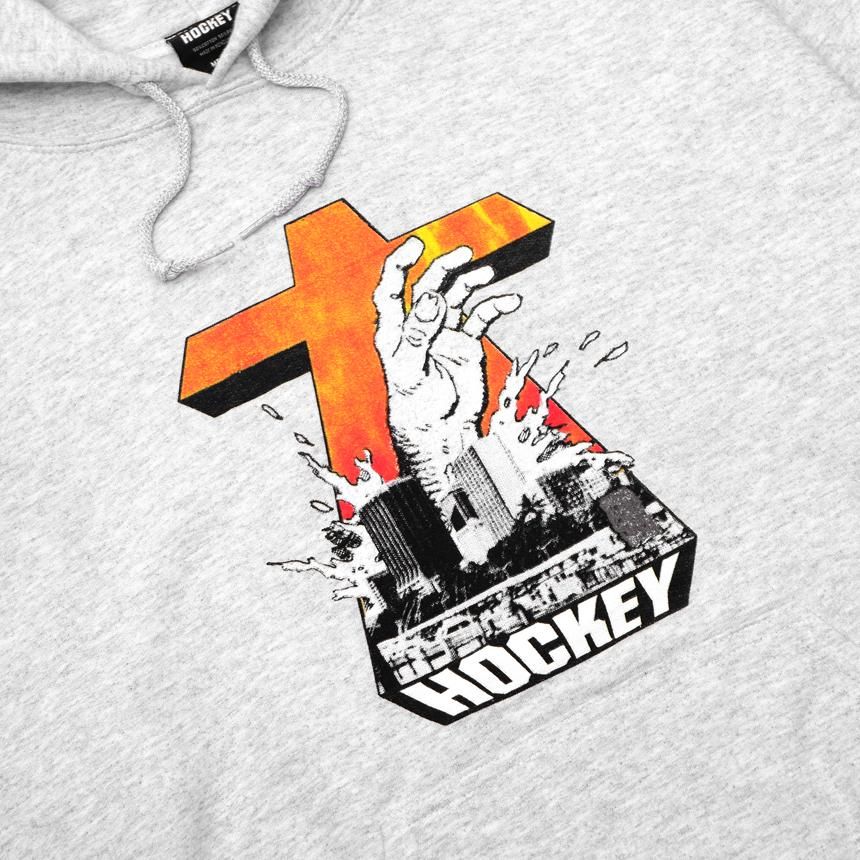 HOCKEY DROWNING HOODIE / ASH (ホッキー パーカー/スウェット HOCKEY DROWNING HOODIE / ASH (ホッキー パーカー/スウェット