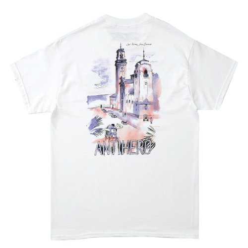 <img class='new_mark_img1' src='https://img.shop-pro.jp/img/new/icons5.gif' style='border:none;display:inline;margin:0px;padding:0px;width:auto;' />ANTIHERO CITYSCAPES T-SHIRT / WHITE (ҡ/ T)