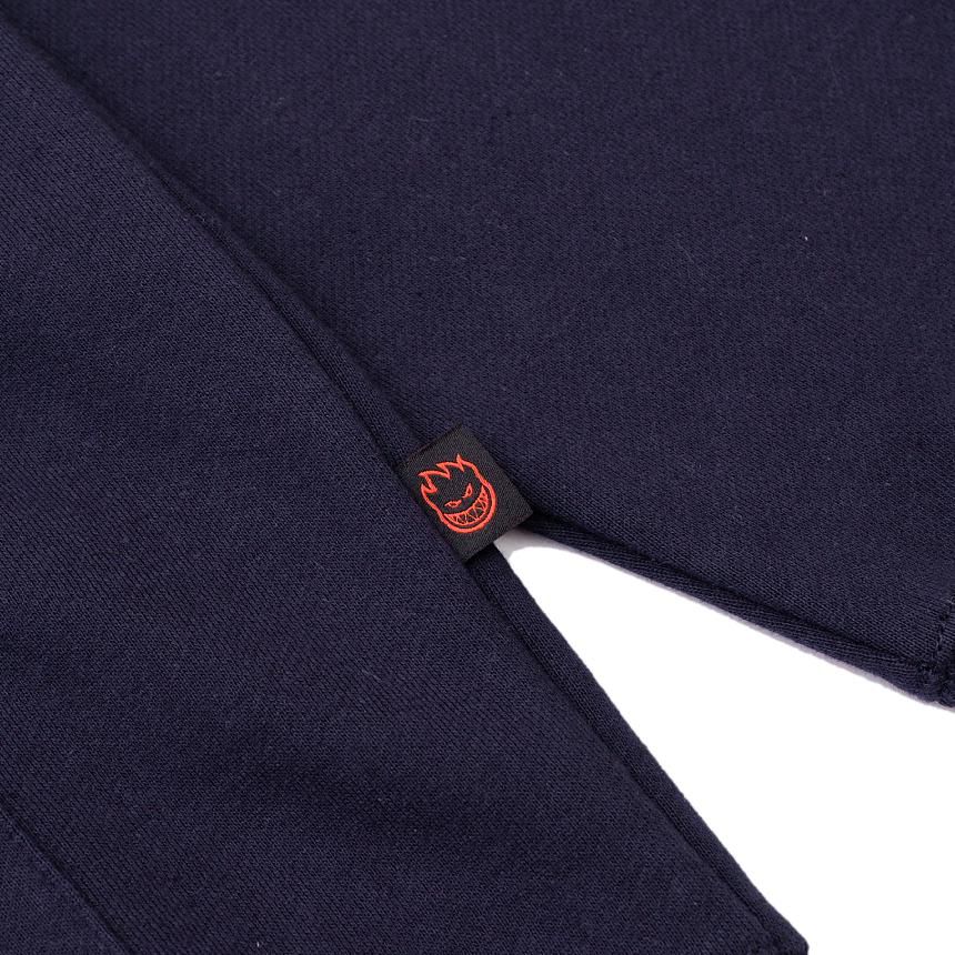 グッドフェード SPITFIRE OLD ENGLISH フルジップ フーディー Spitfire Old E Embroidered Black Zip Hoodie | Zumiez